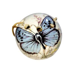 Vintage Ceramic Pomander by Sallie Robinson with Original Hanger and Sticker